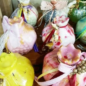 σαπουνάκια γλυκερίνης ρόδια-γούρια