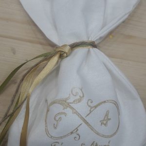 Μπομπονιέρα πουγκί με σφραγίδα ΜP26156